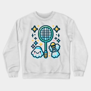 Kawaii Badminton Crewneck Sweatshirt